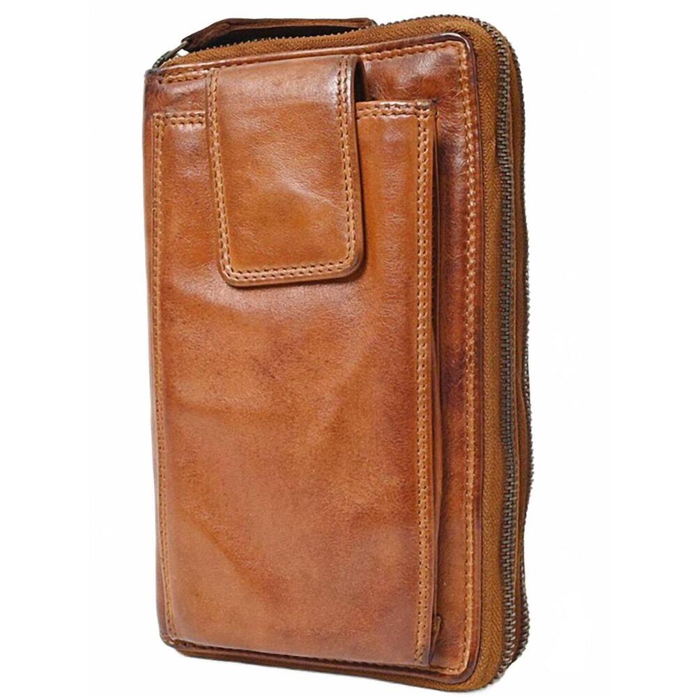 NEW SPAGHETTI WESTERN women's coin purse in cognac